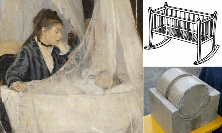 Berthe Morisot cradle bed infant Egyptian pulley